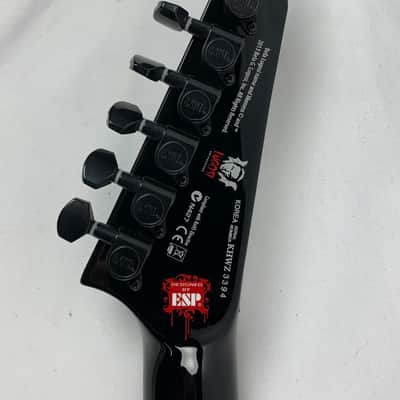 ESP LTD KH-WZ Kirk Hammett White Zombie Black Electric Guitar + Tombstone Case B-Stock - Korea image 14