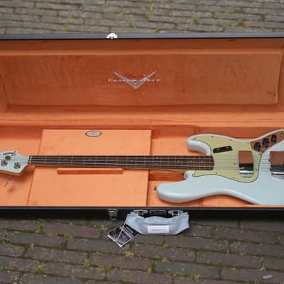Fender Custom Shop '63 Jazz Bass, Jouneyman Relic - Aged Sonic Blue image 13