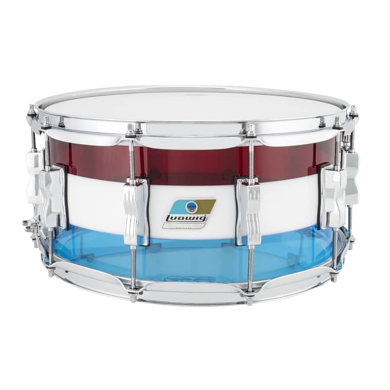 Ludwig Vistalite Reissue 50th Anniversary 6.5x14" Snare Drum image 4
