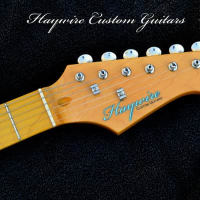 Blue Custom Shop Mahogany 7-Sound Switching Strat + Working Bridge Tone+Treble Bleed+SRV Pickups + Treble Bleed Circuit + '59 Style Neck with "C" Profile+ Setup+ Leveled, Crowned and Polished Frets+ Kluson Style Vintage Tuners and White Pearl Guard! image 3
