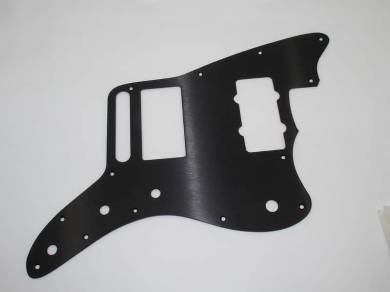 TG Jazzmaster - No Controls Upper USA/MIM - Black Anodized, .063 thickness. image 1