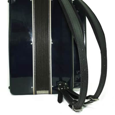 Converter Bayan Rubin 7 Free Bass and Stradella, 120 Bass Button Accordion, Vintage Russian Bayan Accordian with Straps and Case, 2717 image 9