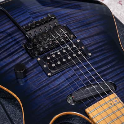ESP Maverick Custom Shop 2000 - Transparent Purple Flamed Maple Top image 10