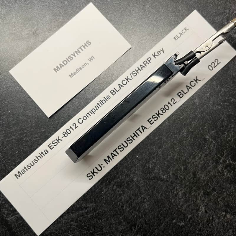 Matsushita Weighted Replacement SHARP/BLACK Key (ESK-8012 Keybeds) for E-Mu Emulator II, Kawai K1, K1 II, K4, K11, Korg DP-80, DS-8, Rhodes Chroma Polaris image 1