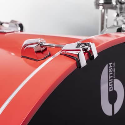 British Drum Company Enigma 3pc Club Drum Set Satin Scarlett. New with Full Warranty! image 6