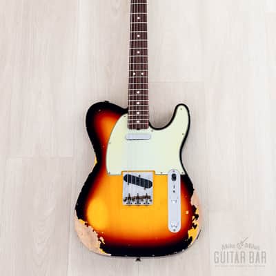 Fender Custom Shop 1963 Telecaster Heavy Relic Sunburst image 2