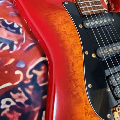 1984-1987 Fender Japan Stratocaster STR-75 E Serial - Birdseye Maple Veneer, Floyd Rose, MIJ Fujigen image 11