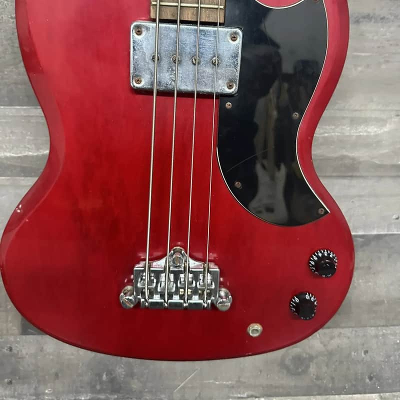 1990 Epiphone EBO Cherry Red