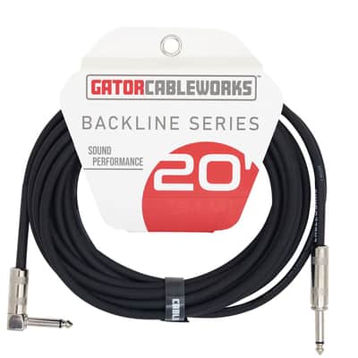 Gator Cableworks Backline Series 20' RA Instrument Cable x5 image 2