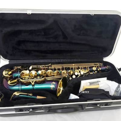 LA Sax Alto Saxophone, with high G key - Chameleon Color image 2