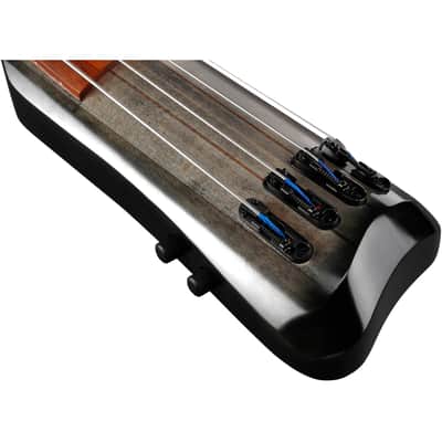 Ibanez UB804 UB Fretless Upright 4-String Bass - Black Ice Burst Low Gloss image 9