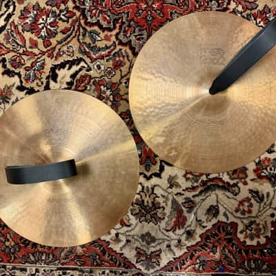 13" Paiste 2002 "Black Label" (1976) Marching Cymbals image 1