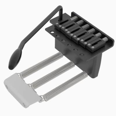 Hipshot Narrow 2-1/16" Synchronized Tremolo Bridge For Import Strat - BLACK