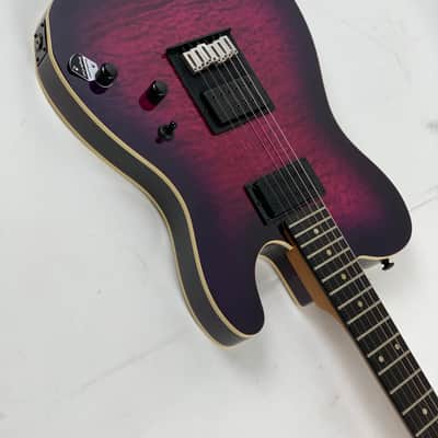Schecter PT Pro Trans Purple Burst Electric Guitar + Free Gig bag - See Actual Pics Bild 12