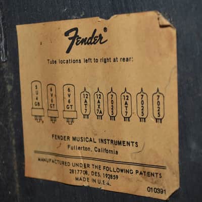 Fender Deluxe Reverb 1971 - Black Tolex image 6