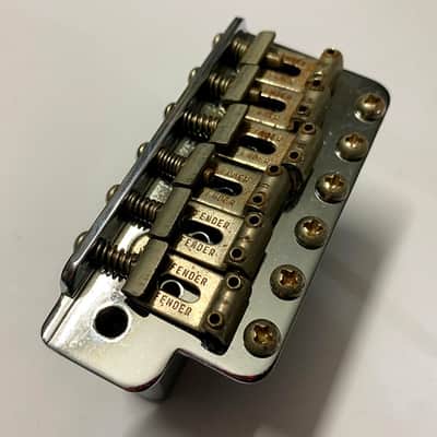 1980s original Fender Japan JV Serial Stratocaster bridge 56mm – Includes extra modern MIJ Fender block image 3