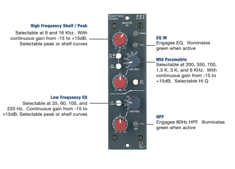 Rupert Neve Designs 551 Inductor Eq imagen 1