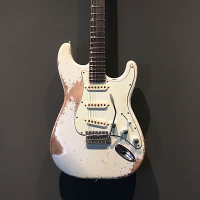 Made to Order - FRANCHIN Mercury guitar Relic Aged 100% Nitro Lacquer (Sunburst/ Black/ White/ Blue/ Green/ Yellow/ Red/ Pink/ Burgundy/ Purple/ Gold/ Silver, etc.) Stratocaster-Strat-S-Style Made in Italy image 16