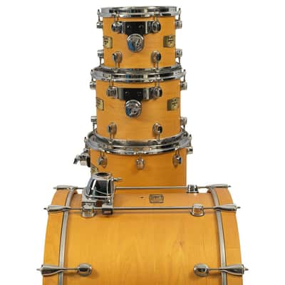 Used Mapex Saturn Pro 6-Piece with Matching Snare Natural Satin image 4