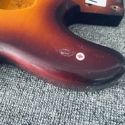 Cherry Burst 5 String StingRay Bass Basswood Body with Tiger Maple Top image 10