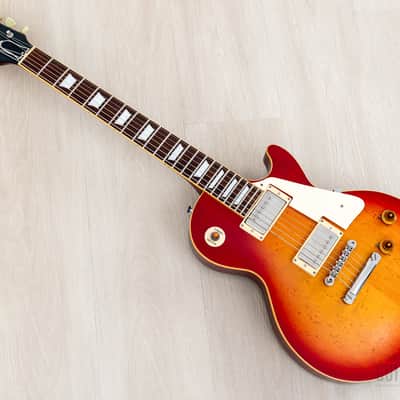 1982 Burny Super Grade RLG-50 '59 Model Burst Standard Birdseye Maple Top w/ Case image 11