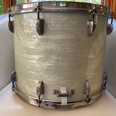WFL/Ludwig 12 x 15 Parade Drum 1953-58 - White Marine Pearl image 2