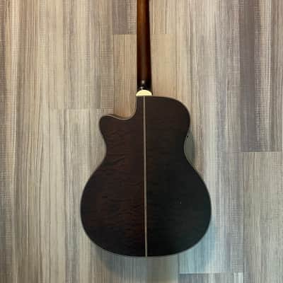 Mitchell T413CE-BST Terra Series Auditorium Solid Torrefied Spruce Top Acoustic-Electric Guitar Edge Burst image 3