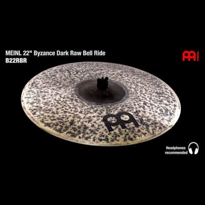 Meinl Byzance Dark Raw Bell Ride Cymbal 22 image 2