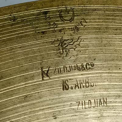 Zildjian Istanbul K 14" 716g Paper-Thin Hi-Hat Cymbal Old Stamp 3B Hand Hammered image 4
