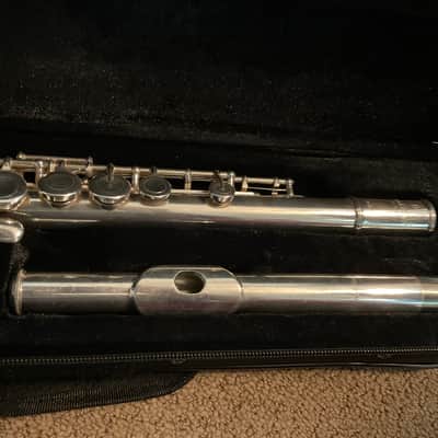 Pearl PF 525 B Foot Flute Silverplated- All New Pads, Case image 3