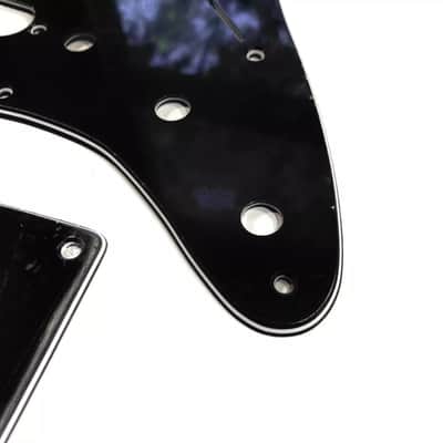 Black 3 Ply Stevie Ray Vaughan SRV Stratocaster Pickguard/Backplate Set Made In USA image 3