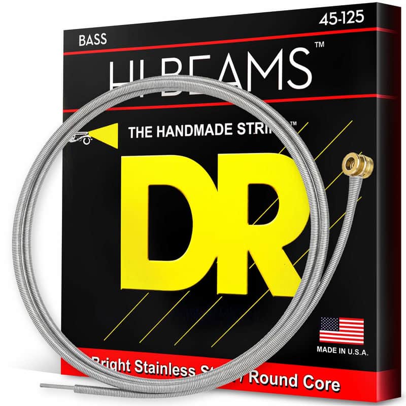 DR Strings MR5-45 Hi-Beam Stainless Steel Medium 5-String Bass Strings image 1