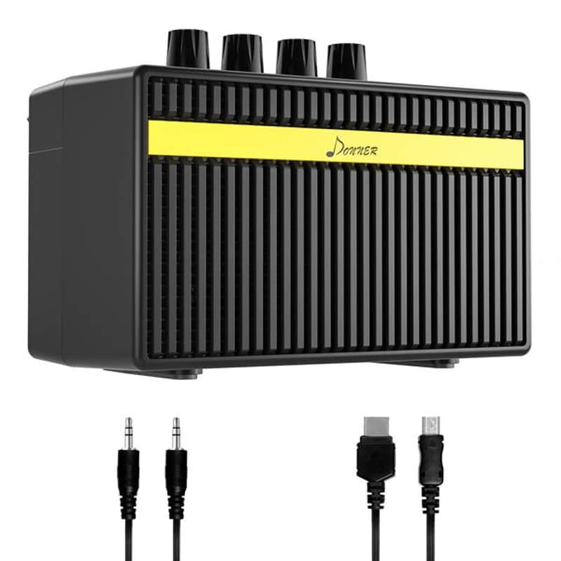 3 Watt Mini Electric Guitar Amplifier Rechargeable Classical Mini Guitar AMP Portable Two Channels image 1