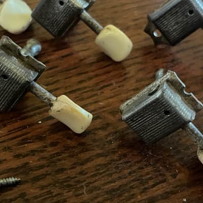 1958 - 1964 set Fender Musicmaster Duo Sonic Mustang guitar tuners tuning pegs image 2