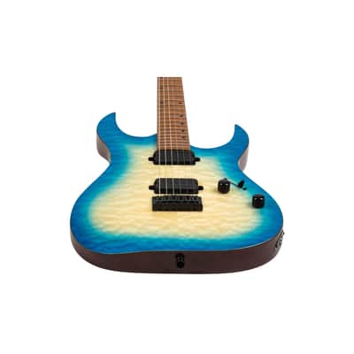Spira S-500 QAB 500 Series Double Cutaway Mahogany Quilted Maple Top Canadian Roasted Maple Neck 6-String Electric Guitar image 5