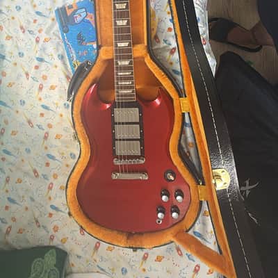 Gibson Sg Custom 3 pick ups - red image 2