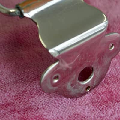 Vintage 1950's Gibson Nickel Trapeze Wrap Tailpiece ES-225 ES-225td image 5