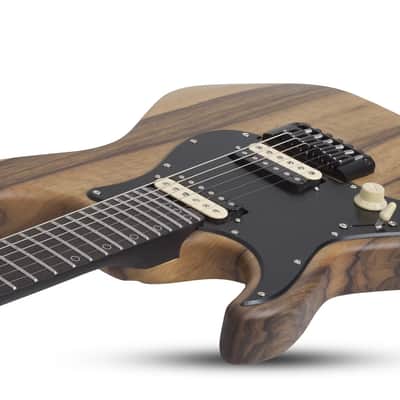 Schecter Sun Valley Super Shredder Exotic HT Black Limba LH Natural Satin image 3