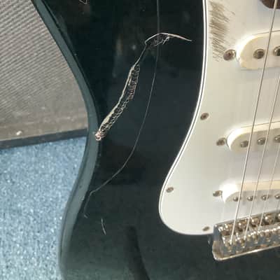 Silvertone STRAT STYLE GUITAR LATE 2000’s - BLACK image 3