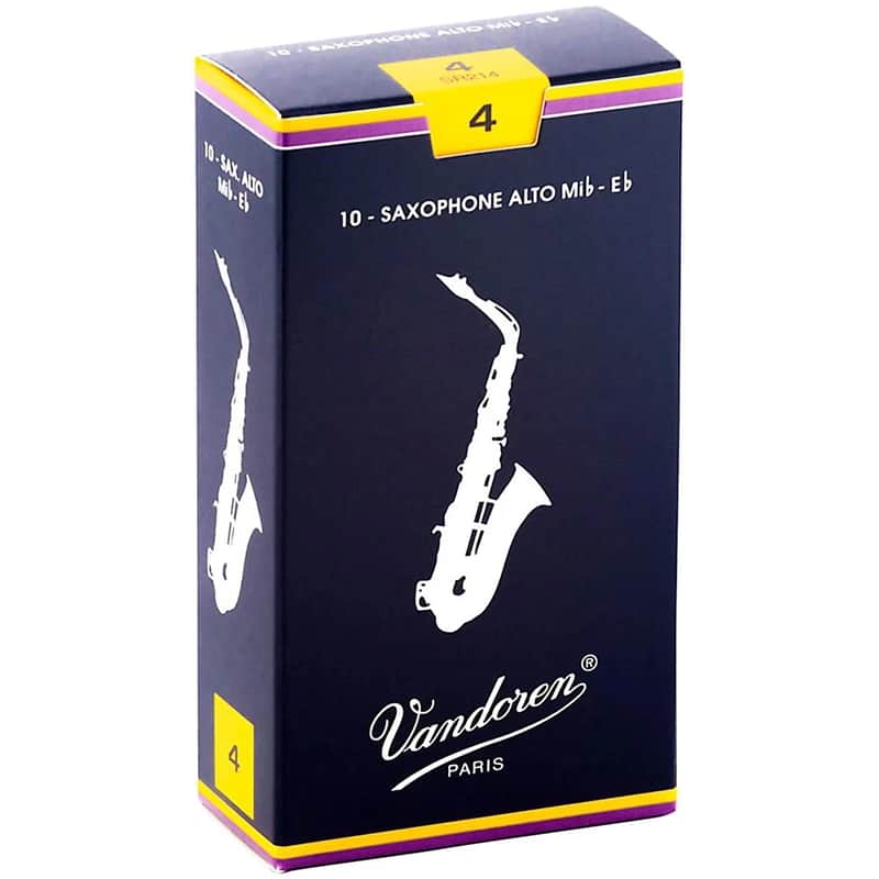 Vandoren SR214 Traditional Eb Alto Sax Reeds - Strength 4.0 (Box of 10) 2010s - Standard image 1