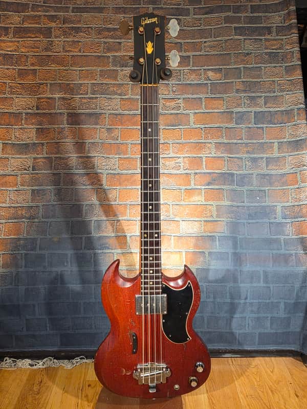 Vintage 1966 Gibson EB-0 Cherry
