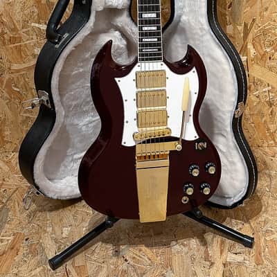 Pre Owned Gibson 2013 Captain Kirk Douglas Signature SG Custom - Vintage Cherry Inc. Case image 5