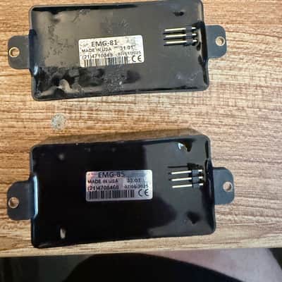 EMG 81/85-B Active Humbucker Set 2010s - Black image 2