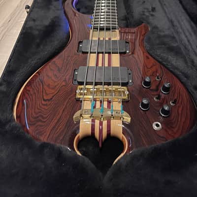 Alembic Signature Deluxe Mark 5 String Bass Guitar Cocobolo image 22
