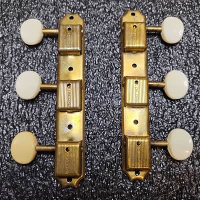 Vintage Kluson GOLD Single Line Strip Tuner Set - 1955-1963 image 1