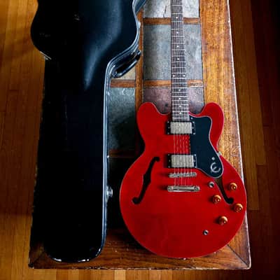Epiphone Dot CH semi-hollowbody w/ohsc 2014 - cherry red image 1