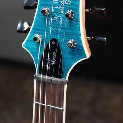 PRS SE Zach Myers Signature Electric Guitar - Myers Blue with Gig Bag image 6