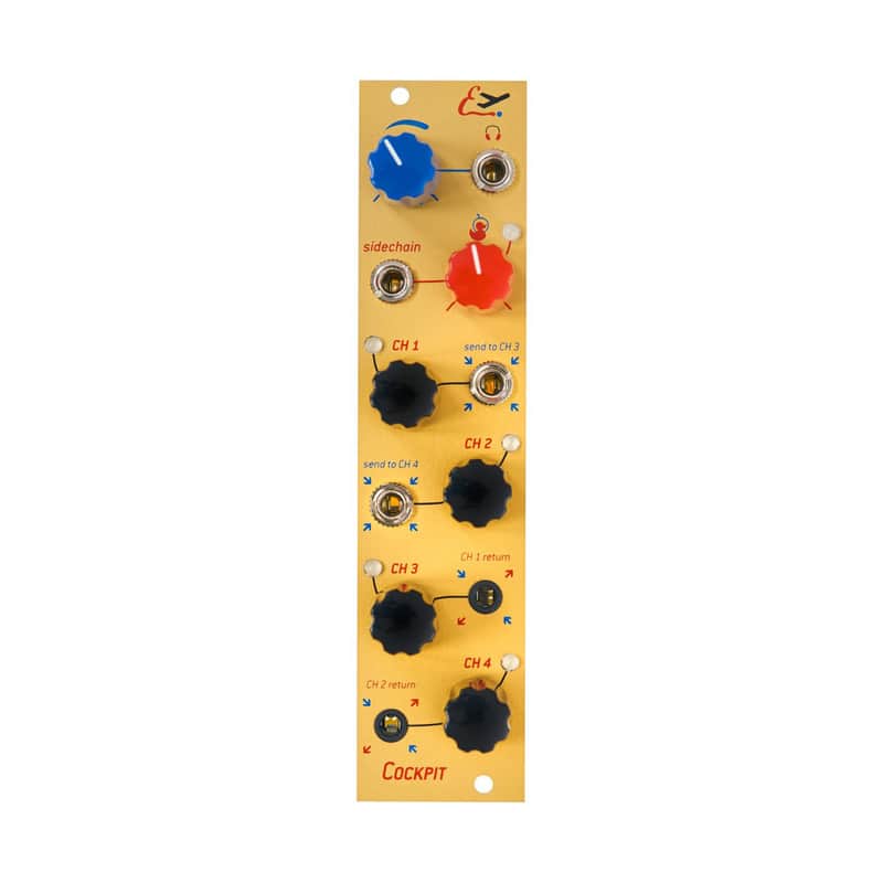 Endorphin.es Endorphin.es Cockpit 2 Eurorack Stereo Mixer Modu…