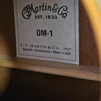 Martin OM-1 Orchestra Model Acoustic - Natural Satin image 21