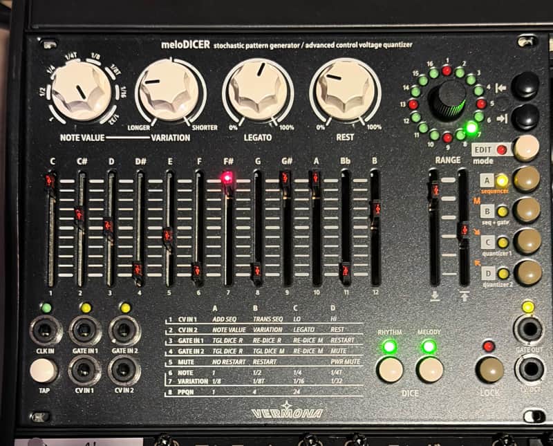 Vermona MeloDICER Sequencer and Pattern Generator Module image 1